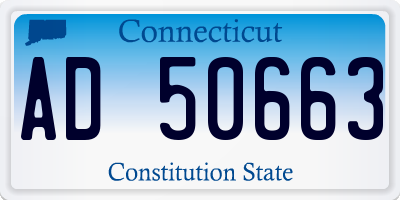 CT license plate AD50663