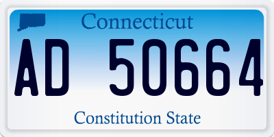CT license plate AD50664