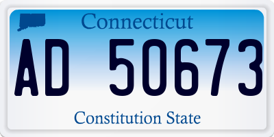CT license plate AD50673