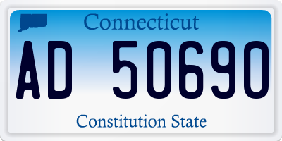 CT license plate AD50690