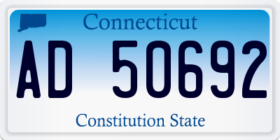 CT license plate AD50692