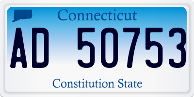 CT license plate AD50753