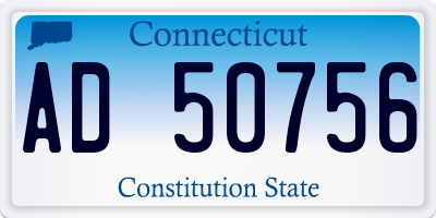 CT license plate AD50756