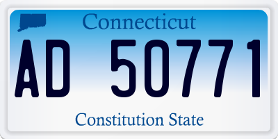 CT license plate AD50771