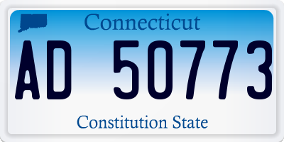 CT license plate AD50773
