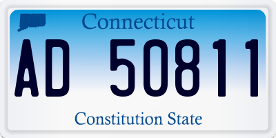 CT license plate AD50811
