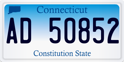 CT license plate AD50852