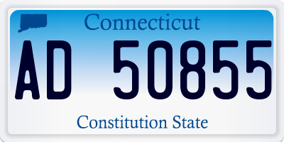 CT license plate AD50855