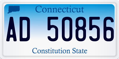 CT license plate AD50856