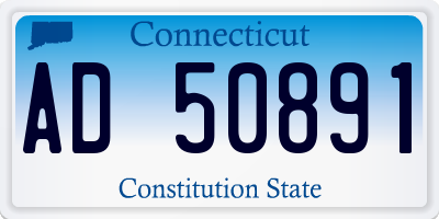 CT license plate AD50891