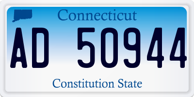 CT license plate AD50944