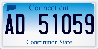 CT license plate AD51059