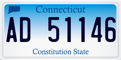 CT license plate AD51146