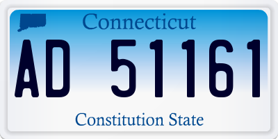 CT license plate AD51161