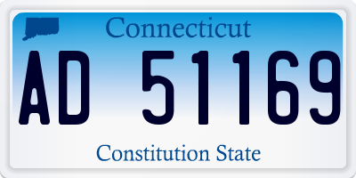 CT license plate AD51169