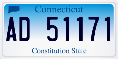 CT license plate AD51171