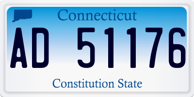 CT license plate AD51176
