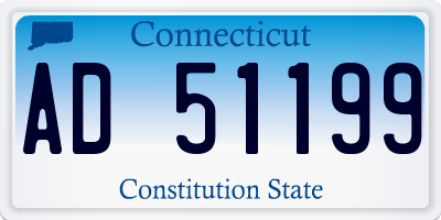 CT license plate AD51199