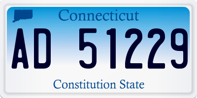 CT license plate AD51229