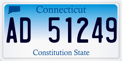 CT license plate AD51249