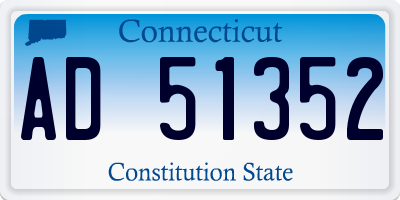 CT license plate AD51352