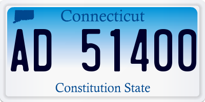 CT license plate AD51400
