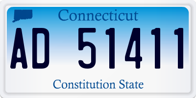 CT license plate AD51411