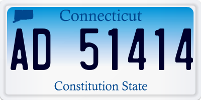 CT license plate AD51414