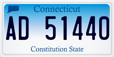 CT license plate AD51440