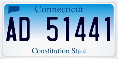 CT license plate AD51441