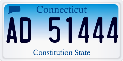 CT license plate AD51444