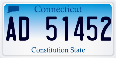 CT license plate AD51452