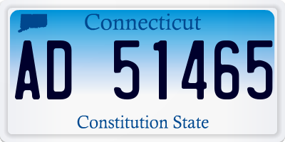 CT license plate AD51465