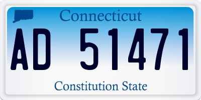 CT license plate AD51471