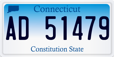 CT license plate AD51479