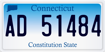 CT license plate AD51484