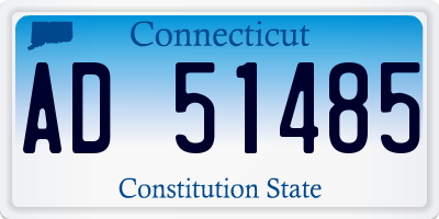 CT license plate AD51485