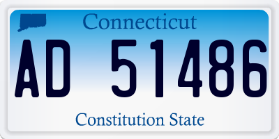 CT license plate AD51486