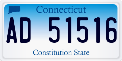 CT license plate AD51516