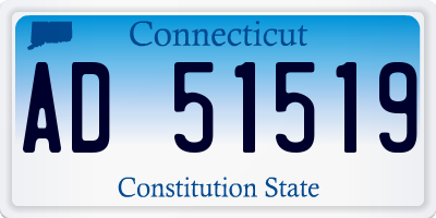 CT license plate AD51519