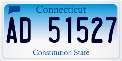 CT license plate AD51527