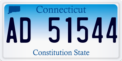 CT license plate AD51544