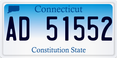 CT license plate AD51552