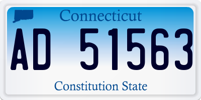 CT license plate AD51563