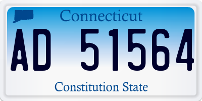CT license plate AD51564