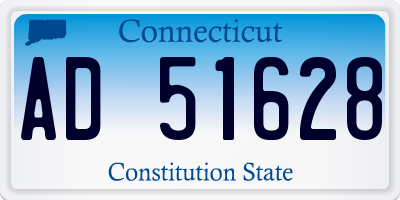 CT license plate AD51628