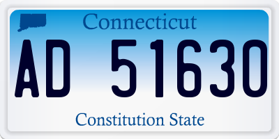 CT license plate AD51630