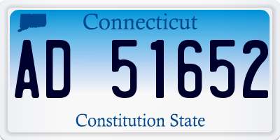 CT license plate AD51652