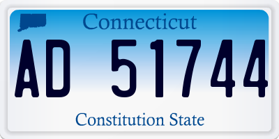 CT license plate AD51744