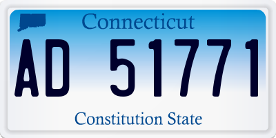 CT license plate AD51771